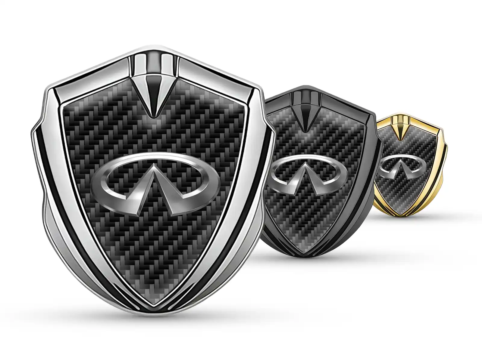 Infiniti Metal Abovedado Emblema Atlética Apariencia Óptima